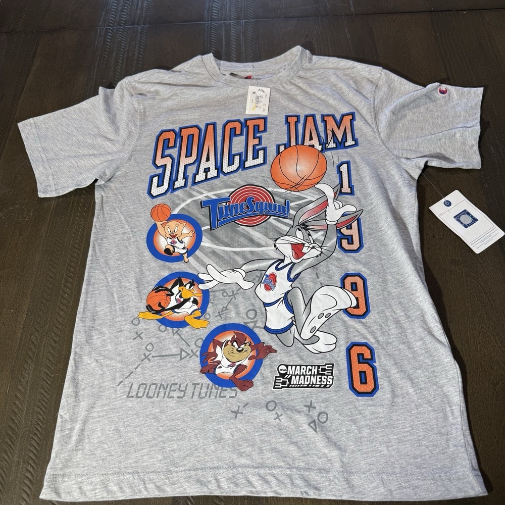 Champion Space Jam Tune Squad T-Shirt M Small Looney Tunes Basketball NWT
